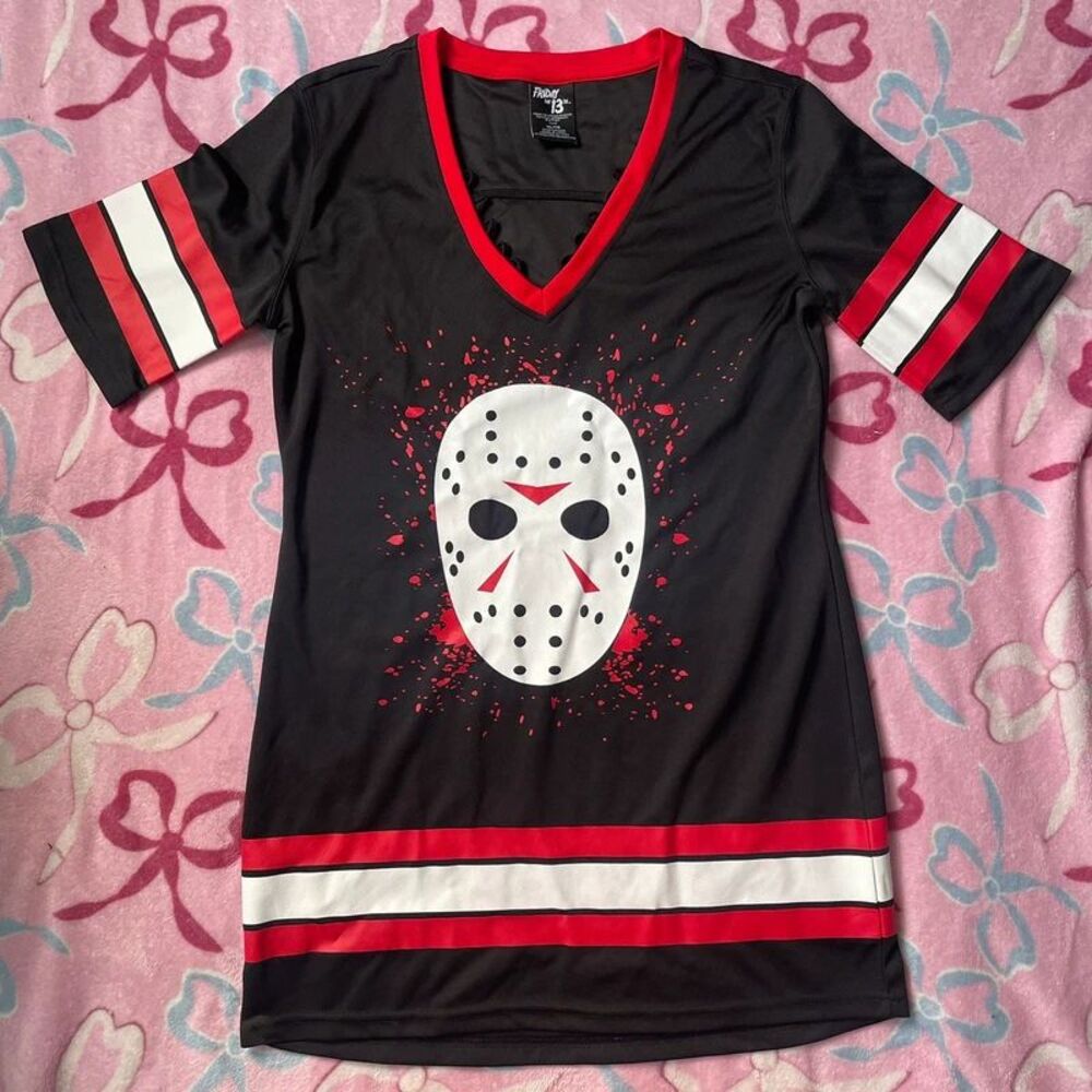 Friday The 13th Jason Voorhees Hockey Jersey Dress XL Horror
